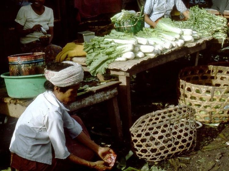 Nostalgia Penjual Sayur dan Buah di Pasar Tradisional Tahun 70-an