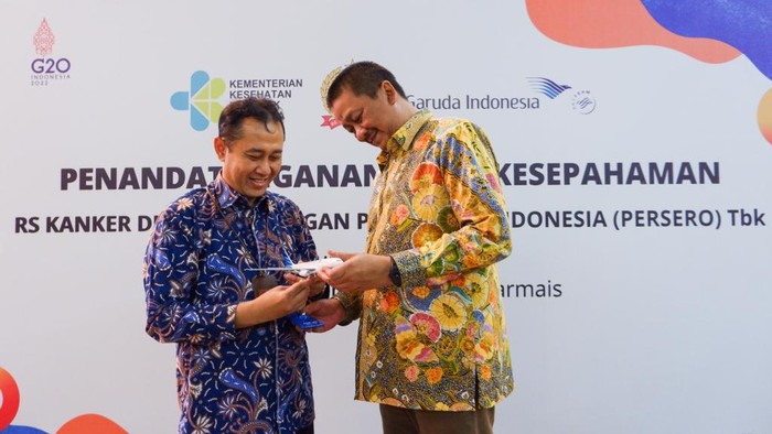 Garuda Gandeng RS Kanker Dharmais Layani Pengiriman Sampel