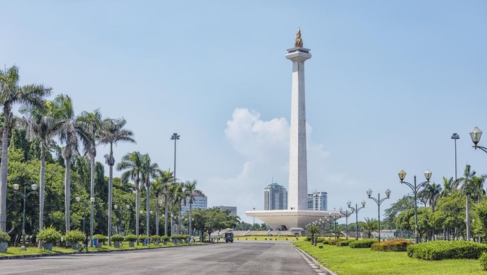 National Monument in Jakarta city
