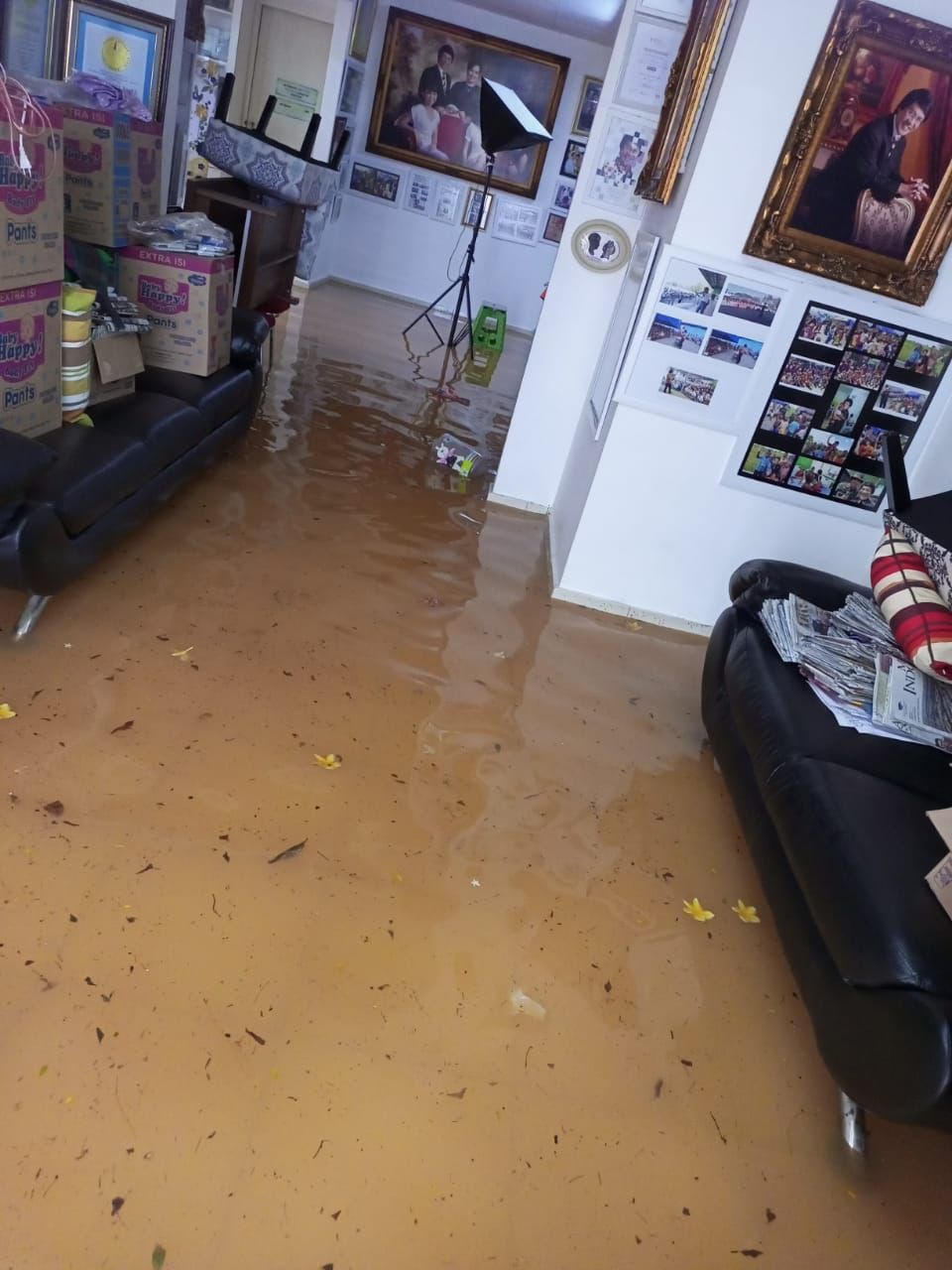 Kondisi rumah Kak Seto yang terendam banjir (dok. Pribadi)