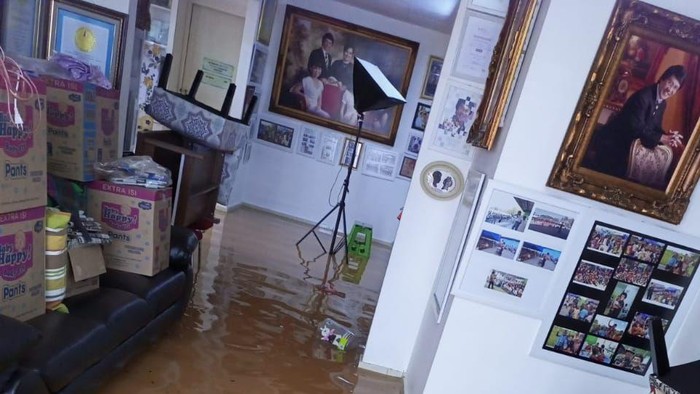 Kondisi rumah Kak Seto yang terendam banjir (dok. Pribadi)