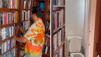Bagus sih menyembunyikan kamar mandi di situ. Tapi semoga tidak lupa aja. Foto: (Bored Panda).