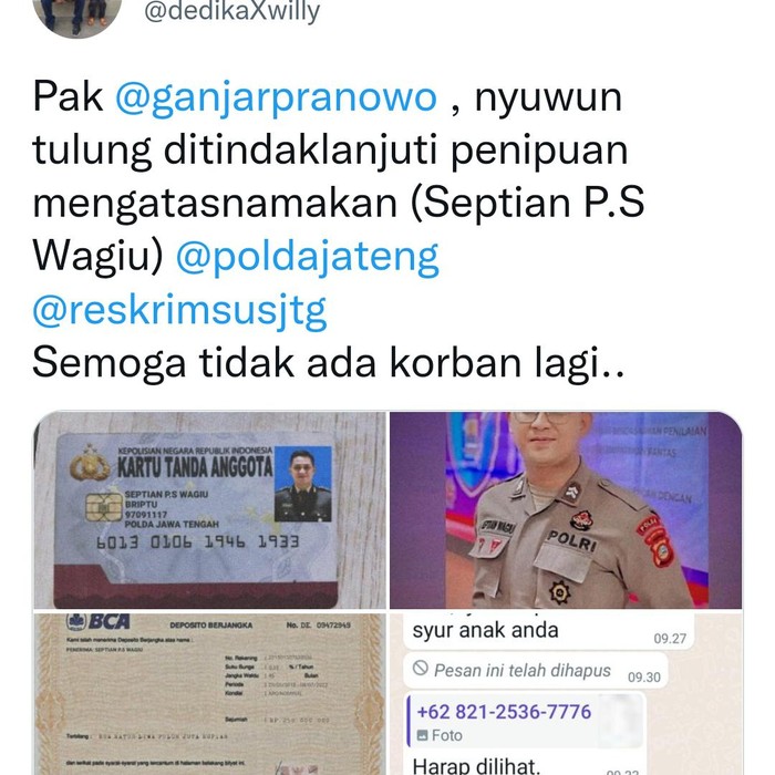 Pemerasan mengaku polisi di medsos