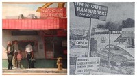 Tahun 1940-an, pelopor layanan drive-thru pertama adalah restoran In-N-Out. Pelanggan bisa memesan dan menerima makanan dari dalam mobil. Foto: ranker.com / Genevieve Carlton