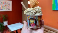 Untuk kisaran harganya masih terjangkau. Misalnya menu Single Cup seharga Rp 39.000, pembeli bisa pilih dua rasa. Foto: detikFood