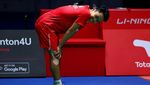 Detik-detik Anthony Ginting Banting Raketnya