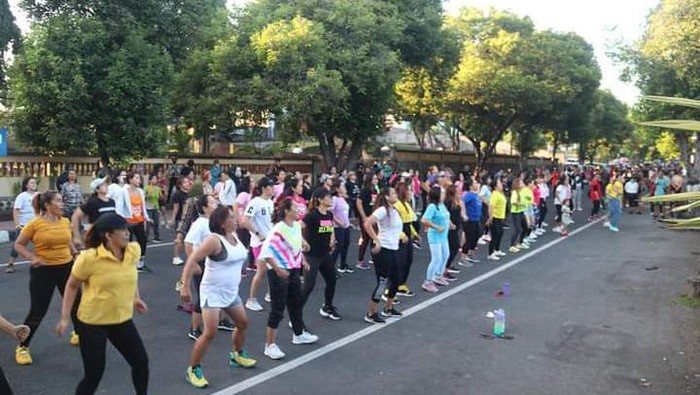 CFD di area sepanjang Taman Kota Singaraja, Minggu, (17/7/2022).