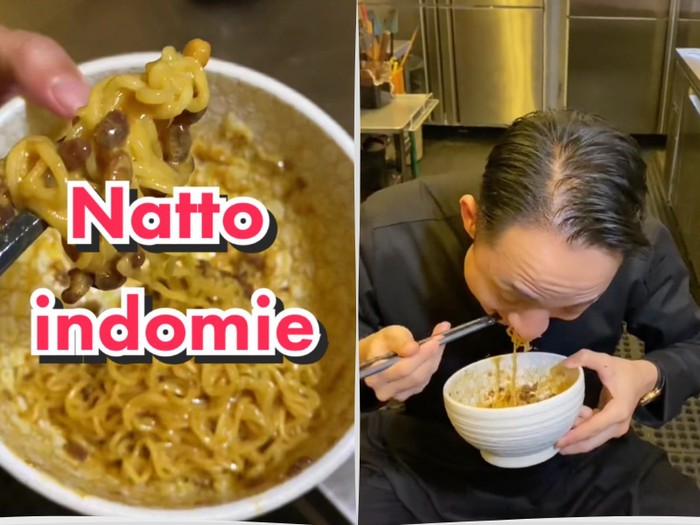 Chef Jepang bagikan resep natto Indomie