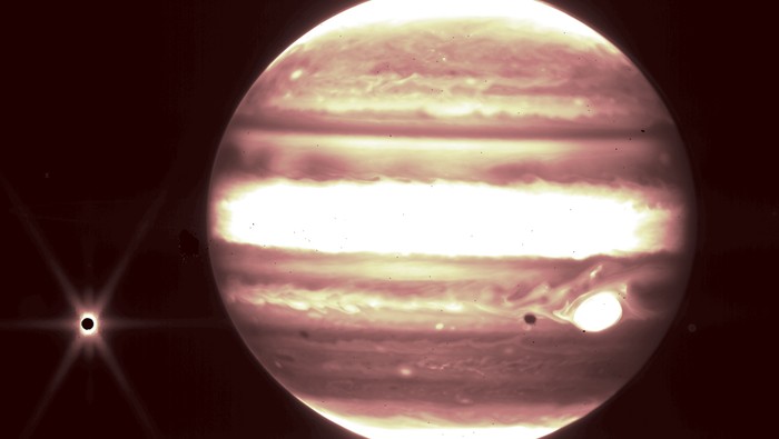 Foto Infra Merah Planet Jupiter Dipotret Teleskop James Webb