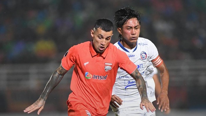 Laga Borneo FC Vs Arema FC di final leg kedua Piala Presiden 2022.
