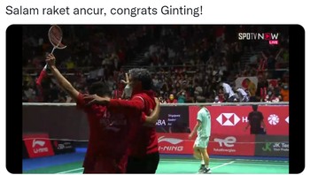 Salam raket ancur! Raketnya tampak meleyot. Foto: Twitter