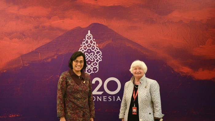 Menteri Keuangan Sri Mulyani dan Menkeu AS Janet Yellen bertemu di G20/Dok G20