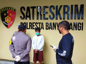 Pria Onani di Depan Pendopo Banyuwangi Jadi Tersangka