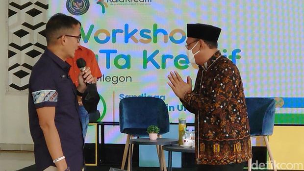 Sandiaga Uno di Cilegon