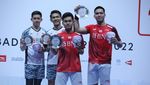 Foto: 3 Wakil Merah Putih Juara Singapore Open 2022
