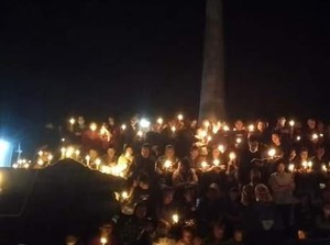 Aksi Nyalakan 1.000 Lilin, Warga Taput Doakan Brigadir J