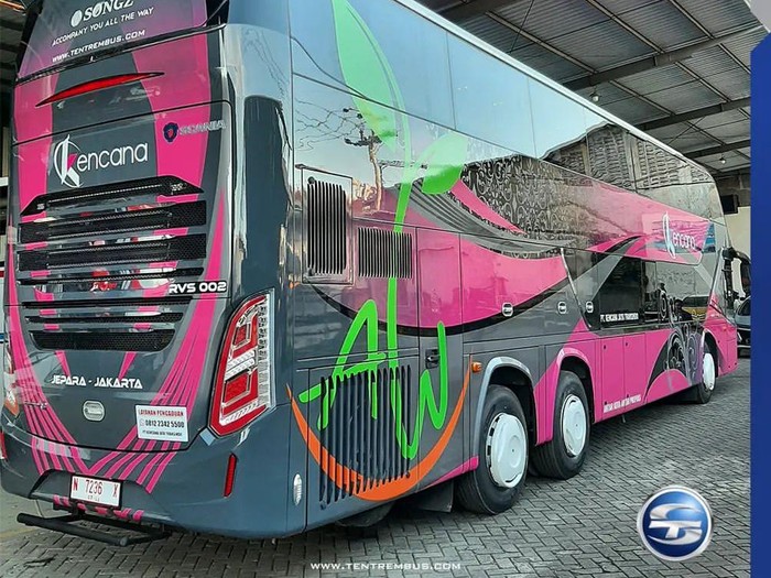 Bus double decker PO Kencana garapan karoseri Tentrem