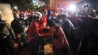 Usai kecelakaan, sebanyak 10 orang tewas dalam insiden tersebut. ANTARA FOTO/ASPRILLA DWI ADHA