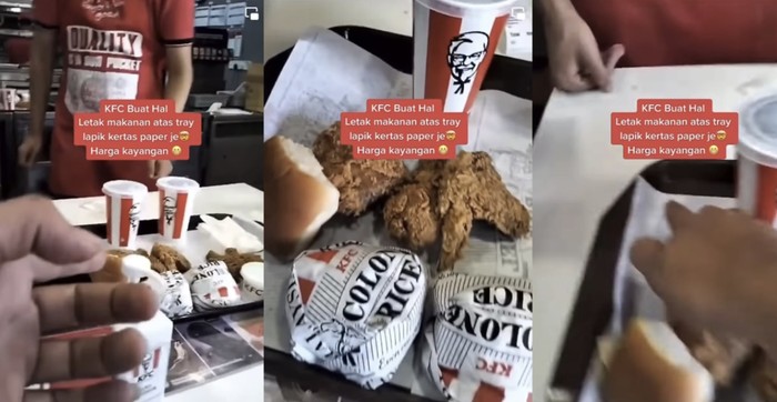 Pembeli KFC Ini Ngamuk Gegara Fried Chicken Ditaruh di Atas Kertas