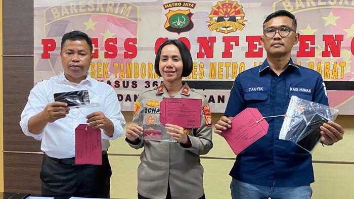 Polisi merilis penangkapan pelaku penculikan bayi 6 bulan di Tamboran, Jakbar.