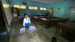 Imbas Banjir di Pranggong Indramayu, Hari Pertama Sekolah Diliburkan