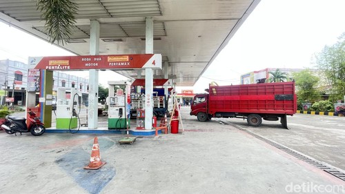 Stok BBM Pertalite di SPBU di Kota Parepare terbatas.