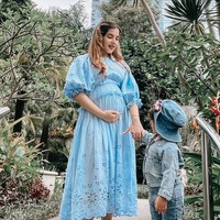 Sambil pamer baby bump, melalui keterangan di unggahannya Tasya Farasya mengatakan jika saat ini usia kehamilannya sudah menginjak 21 minggu. Tasya pun meminta doa kepada para netizen agar kehamilannya bisa berjalan lancar hingga proses persalinan nanti. Foto: Instagram/@tasyafarasya