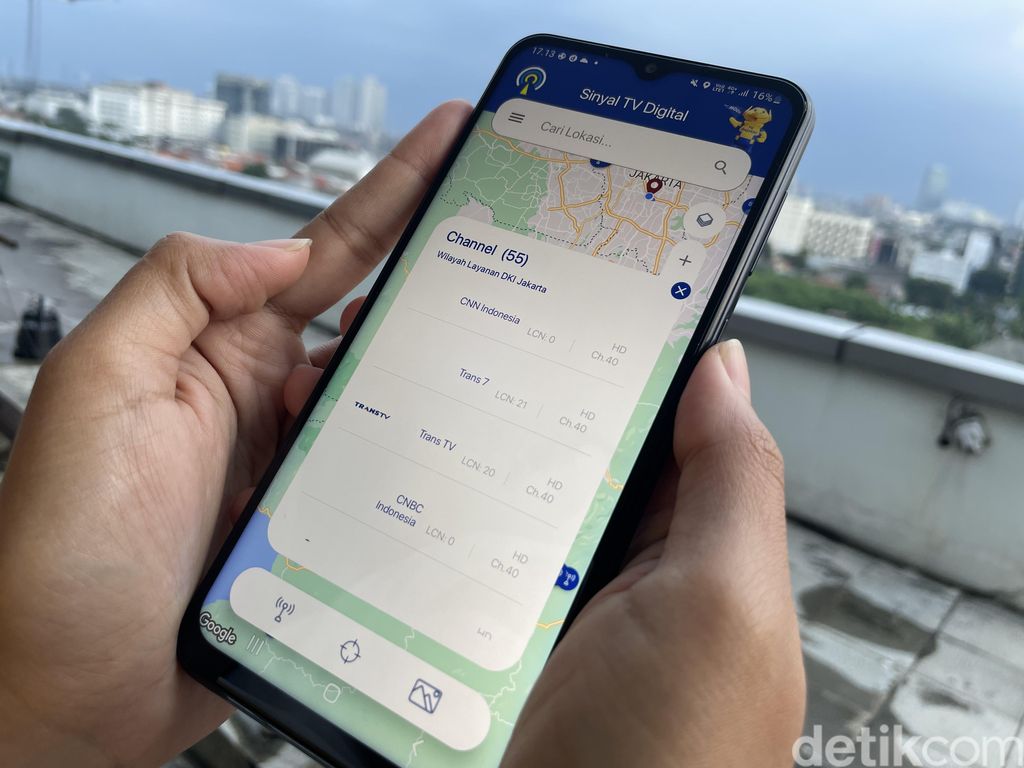 Aplikasi siaran TV digital besutan Kementerian Komunikasi dan Informatika (Kominfo) untuk mengecek lokasi ketersediaan sinyal siaran TV digital di lokasi sekitar.