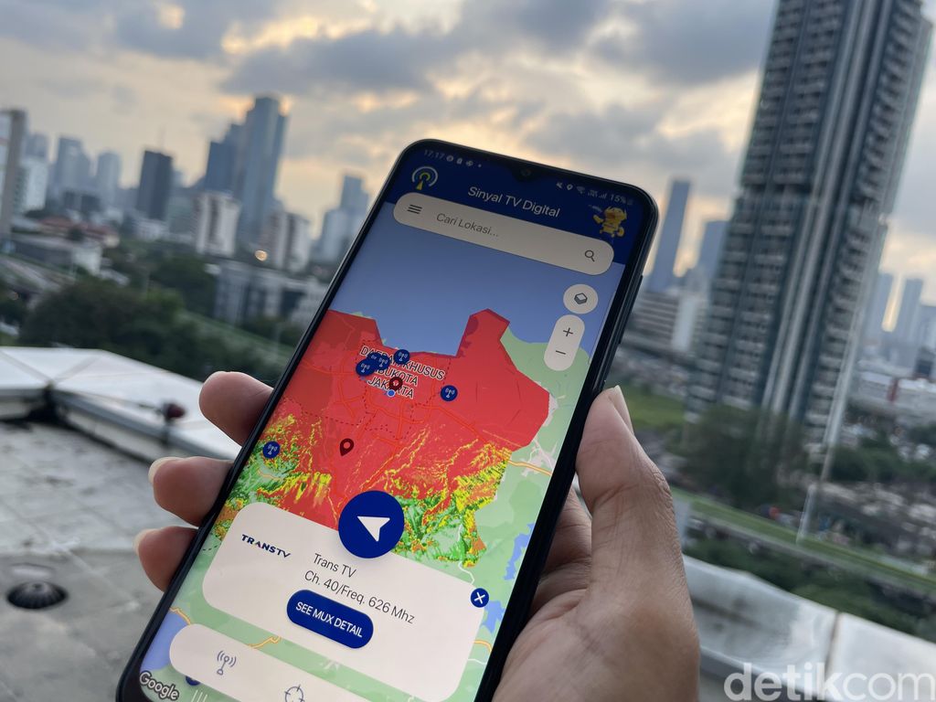 Aplikasi siaran TV digital besutan Kementerian Komunikasi dan Informatika (Kominfo) untuk mengecek lokasi ketersediaan sinyal siaran TV digital di lokasi sekitar.