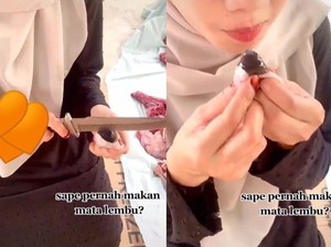 Kayak Makan Jelly, Wanita Ini Doyan Mengunyah Mata Sapi Mentah