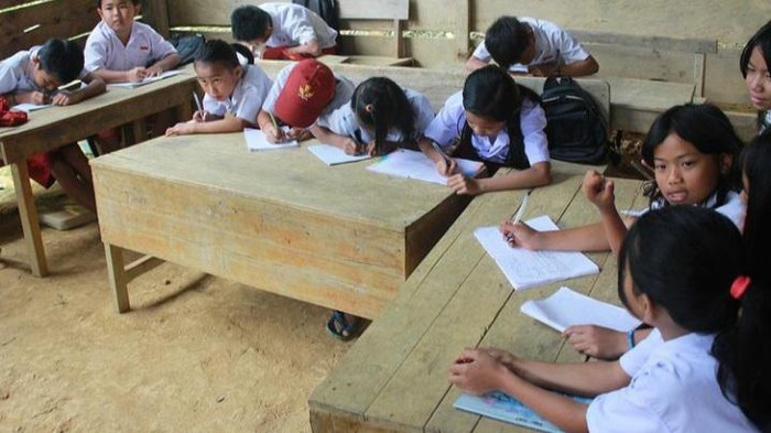 Kelas jauh milik SDN 118 di Desa Sendana, Kecamatan Bittuang, Tana Toraja, Sulsel.