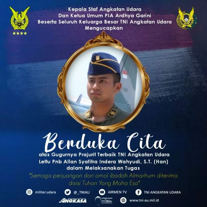 Lettu Pnb Allan Safitra gugur di Blora