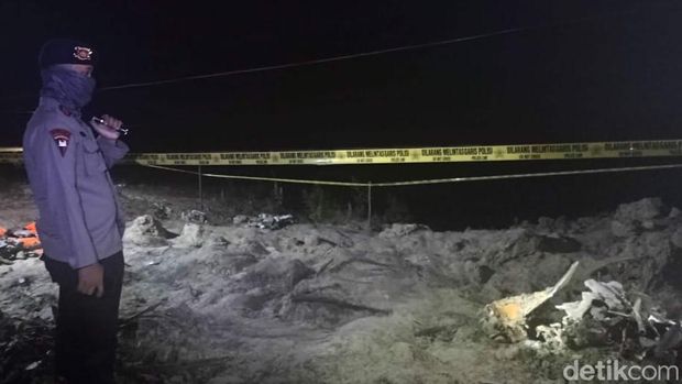 Lokasi pesawat jatuh di Blora
