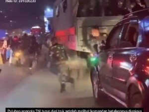 Danyon 310 Nyaris Dijotos Saat Melerai Ribut TNI vs Sopir Angkot