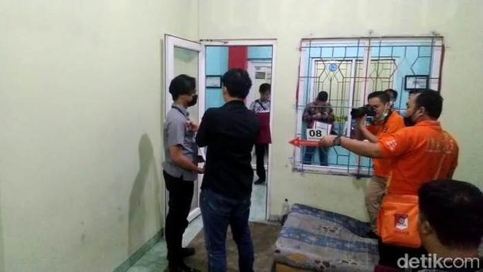Pra rekonstruksi kasus kematian napi anak di LPKA Lampung.