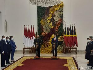 Suasana Pertemuan Jose Ramos-Horta dengan Jokowi di Istana Bogor