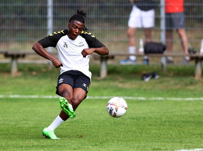 KLAGENFURT, AUSTRIA - JULY 14: Romeo Lavia during Day 2 of the Southampton FC pre season training camp, at Velden am Wörthersee on July 14, 2022 in Velden, Austria, . (Photo by Matt Watson/Southampton FC via Getty Images)