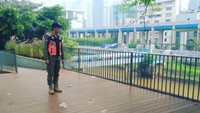 ABG SCBD tersebut tampak sudah tak ada lagi di jembatan tersebut (dok Instagram @satpolpp.dki)