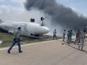 Kecelakaan Pesawat di Somalia Semua Penumpang Selamat