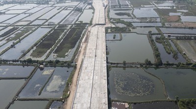 Tol Cibitung-Cilincing Dibangun Membelah Sawah, Ini Foto Udaranya