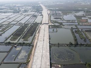 Tol Cibitung-Cilincing Dibangun Membelah Sawah, Ini Foto Udaranya