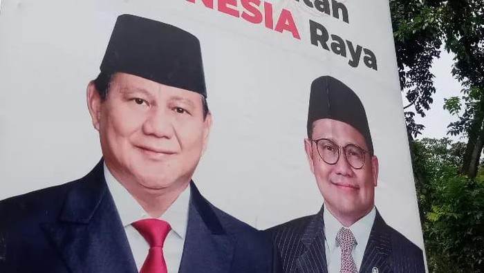 Baliho Prabowo-Cak Imin mejeng di Tangsel (Kadek-detikcom)