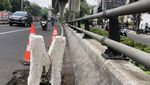 Berhari-hari Lubang di Flyover Tendean Ini Dibiarkan Saja