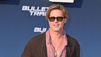 Selain itu banyak pula yang jadi salah fokus melihat wajah Brad Pitt. Dok. Tristar Media/WireImage