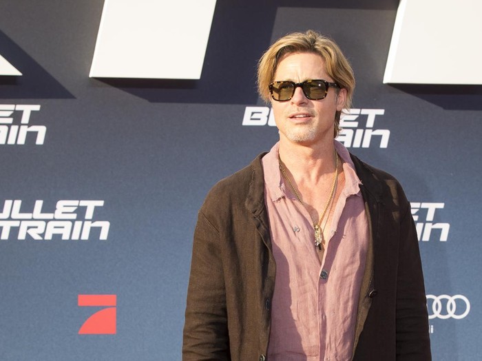 BERLIN, GERMANY - JULY 19: Brad Pitt attends the Bullet Train Red Carpet Screening at Zoo Palast on July 19, 2022 in Berlin, Germany. (Photo by Ben Kriemann/Getty Images for Sony Pictures)