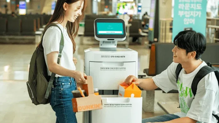 Canggih! Jajan Makanan dan Minuman di Bandara Korsel Diantar Pakai Robot