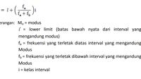 Cara Menghitung Dan Rumus Modus, Data Tunggal, Data Kelompok Beserta ...