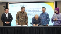 PT Bank Syariah Indonesia Tbk (BSI) bersama Lembaga Pembiayaan Ekspor Indonesia (LPEI) bersinergi menguatkan ekspor nasional. 