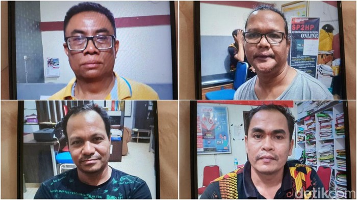 Empat ASN DLHK Riau yang terjaring OTT.