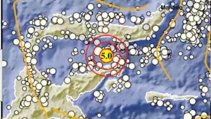 Ilustrasi gempa Gorontalo 5.0